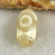 Natural Powerful Tibetan Old Oily Agate 3 Eyes Dzi Bead Heavenly Master (Tian Zhu) 三眼天诛 2.94g 19.6 by 10.0mm - Huangs Jadeite and Jewelry Pte Ltd
