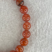 Natural Red Agate Beads Bracelet 16.91g 15cm 8.1mm 23Beads - Huangs Jadeite and Jewelry Pte Ltd