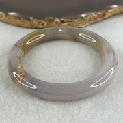 Natural Purple Flower Agate Full Round Bangle Set | (96.78g | 54.9mm ID | 12.2 x 10.0mm | Close to Perfect | Royal Blooming Grace & Spiritual Elevation Anchor, Feng Shui Blessing & Sovereign Fu Zhuo Stacking Bangle Set) - Huangs Jadeite and Jewelry Pte Ltd