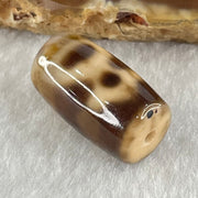 Natural Powerful Tibetan Old Oily Agate Double Cai Shen Dzi Bead Heavenly Master (Tian Zhu) 双财神长天珠 4.86g 20.1 by 11.8mm - Huangs Jadeite and Jewelry Pte Ltd