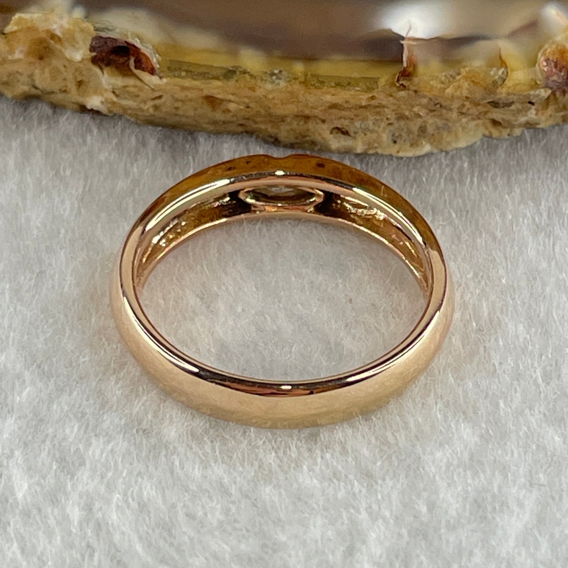 Natural Marquise Shape Diamond in 18K Rose Gold Ring D0.24ct Total 4.85g US7 HK15 - Huangs Jadeite and Jewelry Pte Ltd