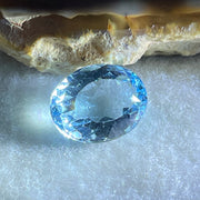 Natural Sky Blue Topaz Oval Shape 8.07ct 14.0 by 10.8 by 6.8mm - Huangs Jadeite and Jewelry Pte Ltd