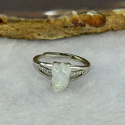 Natural Moonstone In S925 Sliver Ring (Adjustable Size) 1.79g 11.0 by 5.9 by 5.0mm - Huangs Jadeite and Jewelry Pte Ltd
