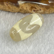 Natural Powerful Tibetan Old Oily Agate Tiger Tooth Daluo Dzi Bead Heavenly Master (Tian Zhu) 虎呀天诛 3.00g 20.3 by 10.2mm - Huangs Jadeite and Jewelry Pte Ltd