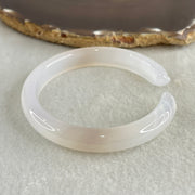 Natural Pinky Agate Fox Bange Internal Dimeter 56.4mm 27.67g 10.2 by 6.9mm - Huangs Jadeite and Jewelry Pte Ltd