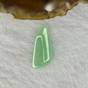 Type A Semi Icy Apple Green Jadeite Jade Stone For Setting 7.35ct 22.9 by 9.8 by 4.6mm - Huangs Jadeite and Jewelry Pte Ltd