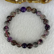 Natural Super 7 Beads Bracelet 19.66g 16cm 8.8mm 22 Beads - Huangs Jadeite and Jewelry Pte Ltd