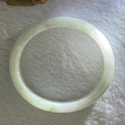 Type A Faint Green Lavender Jadeite Bangle 41.88g Internal Diameter 55.0mm 12.6 by 7.0mm (External Line) - Huangs Jadeite and Jewelry Pte Ltd