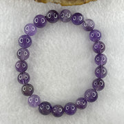 Natural Amethyst Quartz Beads Bracelet 17.90g 15cm 8.9mm 22 Beads - Huangs Jadeite and Jewelry Pte Ltd