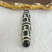 Natural Powerful Tibetan Old Oily Agate 8 Nectar Vessel Dzi Bead Heavenly Master (Tian Zhu) 花蜜容器眼天珠 14.15g 58.0 by 12.6mm - Huangs Jadeite and Jewelry Pte Ltd