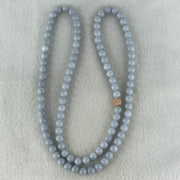 Type A Full Lavender Jadeite Beads Necklace 58.26g 66cm 7.0mm 98 Beads - Huangs Jadeite and Jewelry Pte Ltd