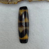 Natural Powerful Tibetan Old Oily Agate Double Tiger Tooth Daluo Dzi Bead Heavenly Master (Tian Zhu) 虎呀天诛 7.33g 37.3 by 11.5mm - Huangs Jadeite and Jewelry Pte Ltd