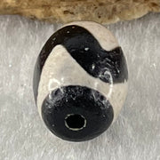 Natural Powerful Tibetan Old Oily Agate Tiger Tooth Daluo Dzi Bead Heavenly Master (Tian Zhu) 2.20g 14.0 by 10.4mm - Huangs Jadeite and Jewelry Pte Ltd