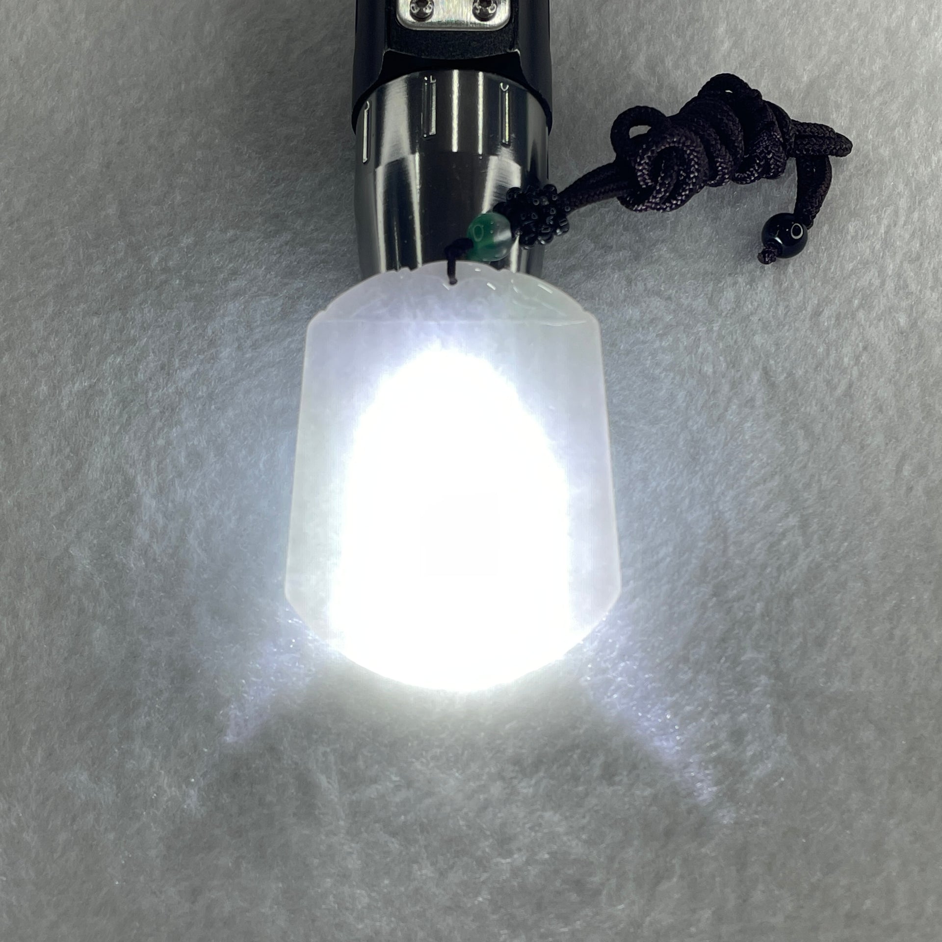 Natural Type A Lavender Jadeite Wu Shi Pai Pendant 26.80g 53.4 by 42.1 by 3.8mm - Huangs Jadeite and Jewelry Pte Ltd