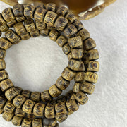 Natural Wild Vietnam Lu Qi Nan Agarwood Beads Necklace 32.00g 50cm 8.9mm 108 + 6 Beads - Huangs Jadeite and Jewelry Pte Ltd
