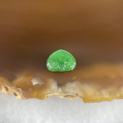 Type A Old Mine Full Green Jadeite Ruyi Charm Stone For Setting 0.16g 7.5 by 6.5 by 1.9mm - Huangs Jadeite and Jewelry Pte Ltd