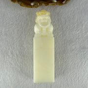 Natural Tridacan Shell Mini Tower Pixiu Seal Display 208.90g 101.2 by 28.7 by 31.6mm - Huangs Jadeite and Jewelry Pte Ltd