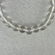 Natural Clear Quartz Bracelet 天然白水晶手链 18.71g 16.5cm 8.4mm 24 Beads - Huangs Jadeite and Jewelry Pte Ltd