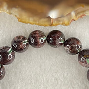 Good Grade Natural Red Phantom Quartz Beads Bracelet 19.21g 15.5cm 8.8mm 22 Beads - Huangs Jadeite and Jewelry Pte Ltd