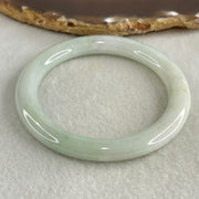 Type A Light Green Jadeite Bangle Internal Diameter 55.3mm 41.257g 8.5 by 8.9mm (External Line) - Huangs Jadeite and Jewelry Pte Ltd