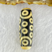 Natural Powerful Tibetan Old Oily Agate 21 Eyes Dzi Bead Heavenly Master (Tian Zhu) 二一眼天诛 10.19g 38.5 by 13.1mm - Huangs Jadeite and Jewelry Pte Ltd