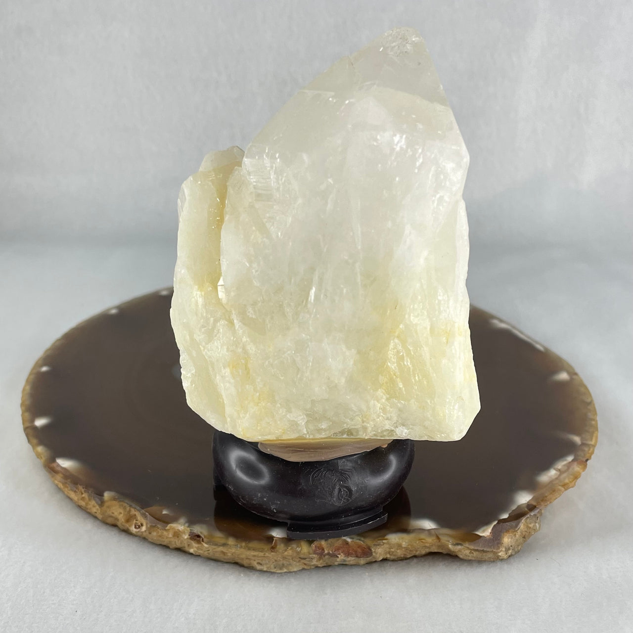 Natural Milky White Quartz Display 310.60g 62.5 by 47.5 by 104.6mm - Huangs Jadeite and Jewelry Pte Ltd
