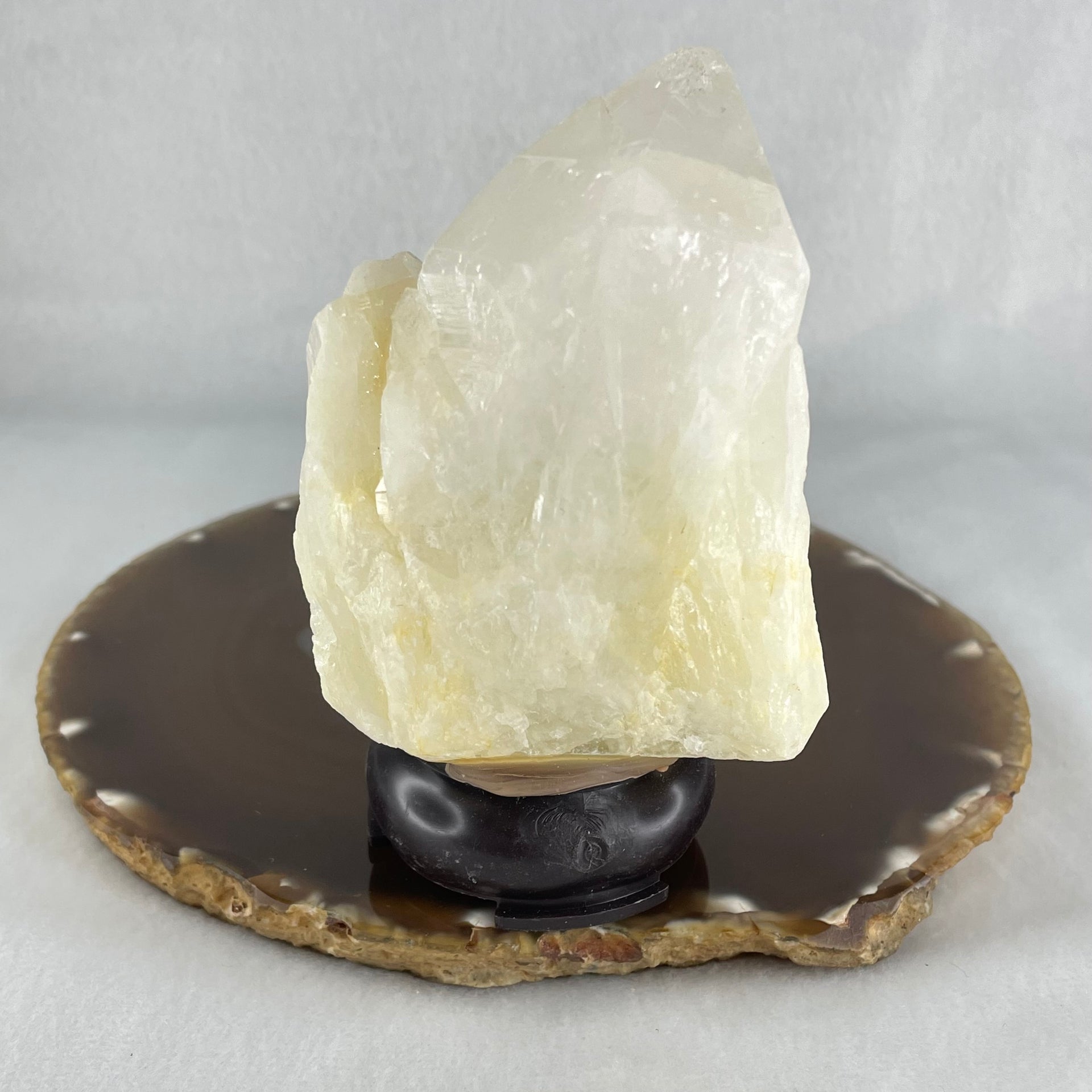 Natural Milky White Quartz Display 310.60g 62.5 by 47.5 by 104.6mm - Huangs Jadeite and Jewelry Pte Ltd