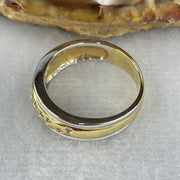 Natural Diamonds in 14K Rose and White Gold Ring Total Weight 5.35g US7.5 HK16.5 - Huangs Jadeite and Jewelry Pte Ltd