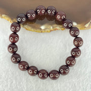 Natural Blood Rosewood Beads Bracelet 天然血檀手链 10.35g 17cm 10.5mm 19 Beads - Huangs Jadeite and Jewelry Pte Ltd
