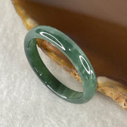Natural Type A Blueish-Green Jadeite Ring | 3.9 by 2.5mm Flawless Ocean Jade Full-Eternity Band (1.89g | US 9.8 / HK 22 | Perfect) - Huangs Jadeite and Jewelry Pte Ltd