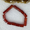 Natural Carnelian Agate Bracelet 天然红玉髓玛瑙手链 for Balancing Mind Body Spirit, Removes Negativity, Restores Hope and Enthusiasm 24.00g 16.5cm 12.0 by 8.1mm 15 Lulu Tong - Huangs Jadeite and Jewelry Pte Ltd