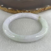 Certified Natural Type A Light Green & Lavender Jadeite Full Round Bangle | 60.4mm Yuan Tiao (60.38g 10.2x10.0mm | Internal Line | Imperial Wholeness, Royal Fortune & Heart Vitality) - Huangs Jadeite and Jewelry Pte Ltd