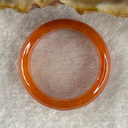 Certified Type A Red Jadeite Rings 2.90g 5.8 by 3.1mm US 8 HK17.7 (Very Very Slight Internal Line) ( Burned) - Huangs Jadeite and Jewelry Pte Ltd