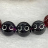 Very Very High End Natural Black Super 7 Crystal Bracelet 17 Beads 13.0mm 48.17g - Huangs Jadeite and Jewelry Pte Ltd