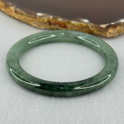 Type A Blueish Green Jadeite Bangle Internal Diameter 51.0mm 31.55g 8.0 by 8.3mm (Slight Internal Lines) - Huangs Jadeite and Jewelry Pte Ltd