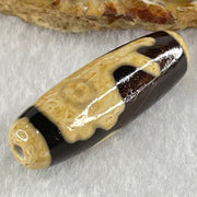Natural Powerful Tibetan Old Oily Agate Pig Dzi Bead Heavenly Master (Tian Zhu) 猪天珠 9.38g 38.4 by 12.6mm - Huangs Jadeite and Jewelry Pte Ltd
