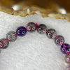 Good Grade Natural Super 7 Crystal Beads Bracelet 天然超级七水晶珠手链 17.10g 15cm 8.1m 23 Beads - Huangs Jadeite and Jewelry Pte Ltd