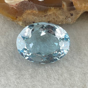 Natural Sky Blue Topaz Oval Shape 8.07ct 14.0 by 10.8 by 6.8mm - Huangs Jadeite and Jewelry Pte Ltd