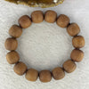 Natural Wild Australian Sandalwood Beads Bracelet 自然野生澳大利亚檀香手链 31.39g 14.9 mm 15 Beads - Huangs Jadeite and Jewelry Pte Ltd