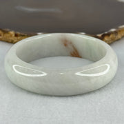 Type A Faint Green Lavender with Red Patch Jadeite Bangle Internal Diameter 56.9mm 79.34g 17.3 by 8.7mm (Very Slight Internal Lines) - Huangs Jadeite and Jewelry Pte Ltd