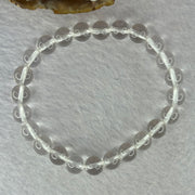 Natural Clear Quartz Bracelet 天然白水晶手链 18.64g 16.5cm 8.4mm 24 Beads - Huangs Jadeite and Jewelry Pte Ltd