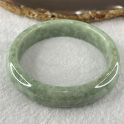 Type A Green Dou Qing Jadeite Bangle 54.06g Internal Diameter 56.8mm 13.4 by 7.7mm (Slight Internal Line) - Huangs Jadeite and Jewelry Pte Ltd