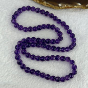 Good Grade Natural Amethyst Necklace 39.51g 7.3mm 79 Beads - Huangs Jadeite and Jewelry Pte Ltd