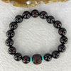 Natural India Zitan Sandalwood 小叶字檀木 Om Mani Padme Hum 六字真言 Beads Bracelet Sinking Type 11.58g 10.0mm 17 Beads / 12 mm 1 Bead - Huangs Jadeite and Jewelry Pte Ltd
