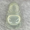 Type A Icy Faint Green Jadeite Milo Buddha 5.15g 29.8 by 19.1 by 6.7 mm - Huangs Jadeite and Jewelry Pte Ltd