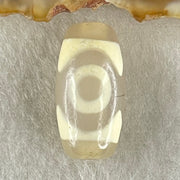 Natural Powerful Tibetan Old Oily Agate 3 Eyes Dzi Bead Heavenly Master (Tian Zhu) 三眼天诛 3.04g 20.0 by 10.2mm - Huangs Jadeite and Jewelry Pte Ltd