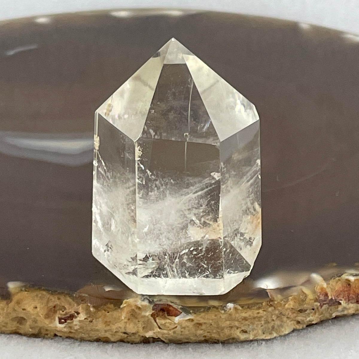 Good Grade Natural Clear Quartz Tower Display | (44.20g | 40.0 x 30.0 x 25.8mm | Healing Catalyst, "King of Crystals" Energy Focus & Space Purifier Tower, Feng Shui Energy Generator Catalyst)