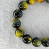 Natural Mixed Colour Tiger Eye Bracelet 彩色虎眼水晶手链 43.93g 12.3 mm 17 Beads - Huangs Jadeite and Jewelry Pte Ltd