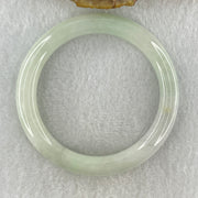 Natural Type A Faint Green Faint Lavender Jadeite Bangle 36.23g Inner Diameter 51.6mm 8.6 by 8.9mm (Very Very Slight Internal Lines) - Huangs Jadeite and Jewelry Pte Ltd