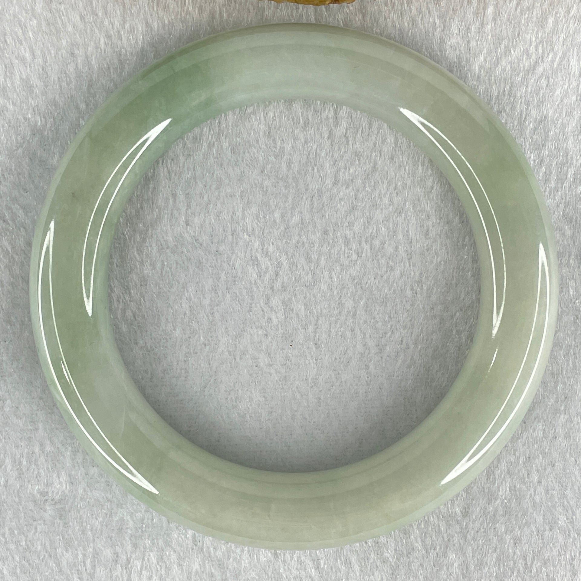 Type A Light Green Jadeite Bangle 74.92g Internal Diameter 56.6mm 11.5 by 12.4mm (Very Slight Internal Lines) - Huangs Jadeite and Jewelry Pte Ltd